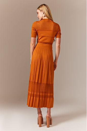 Saia-Tricot-Midi-Laura-Orange-Ocre-Costas