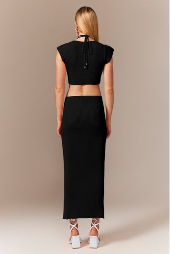 Vestido-Tricot-Midi-Paola-Preto-Costas