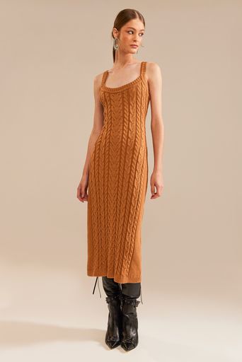 Vestido-Tricot-Midi-Grazi-Caramelo-Principal