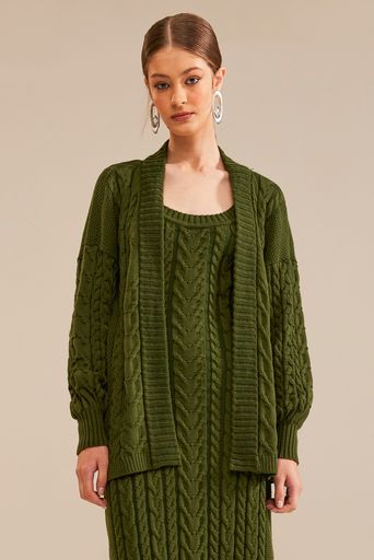 Casaco-Tricot-Grazi-Verde-Militar-Principal