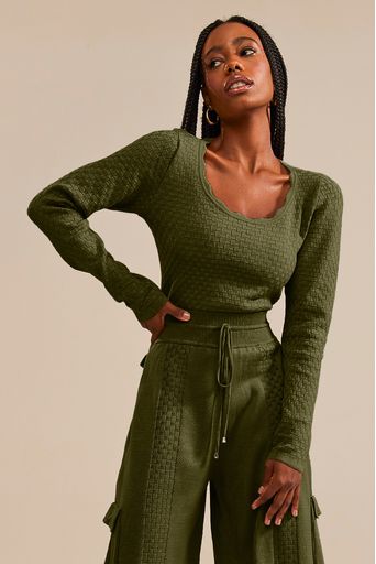 BLusa-Tricot-Barbara-Verde-Militar-Principal