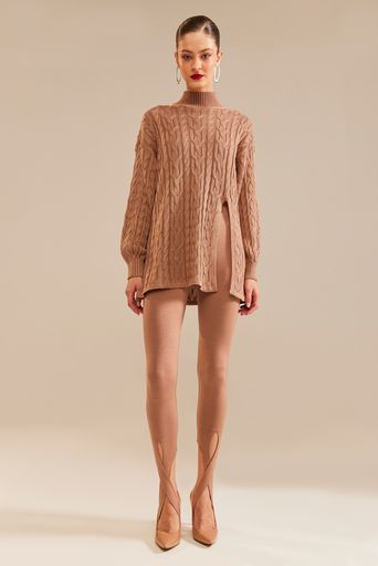 Calca-Tricot-Ivana-Bege-Perolado-Principal