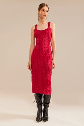 Vestido-Tricot-Midi-Grazi-Vermelho-Carmesin-Principal