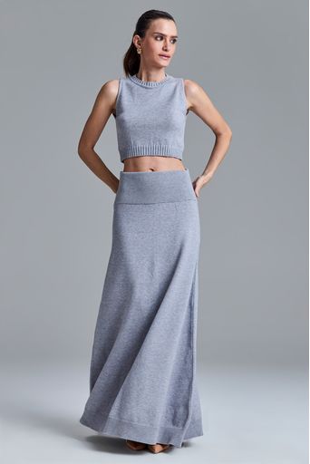 Saia-Tricot-Midi-Amira-Cinza-Mescla-Principal