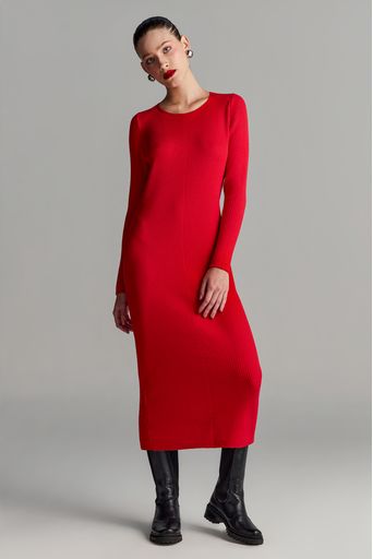 Vestido-Tricot-Midi-Mariana-Vermelho-Principal