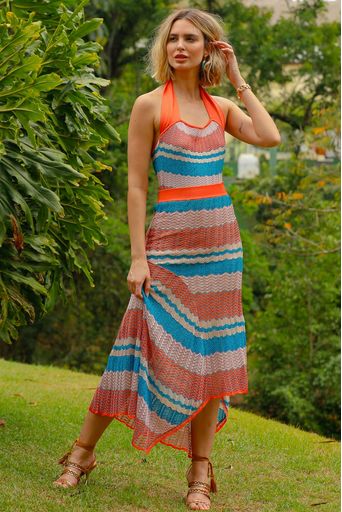 Saia-Tricot-Midi-Tatiana-Coral-Close