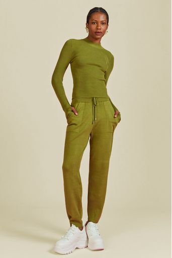 Calca-Tricot-Sofia-Verde-Botanico-Principal