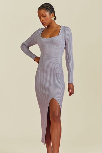 Vestido-Tricot-Midi-Elen-Cinza-Claro-Principal
