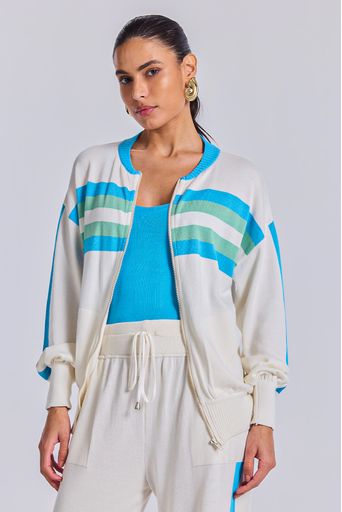 Casaco-Tricot-Fabiana-Off-White-e-Azul-Mergulho-Principal