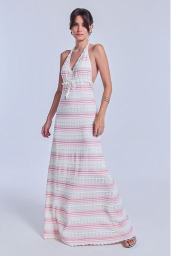 Vestido-Tricot-Eliana-Off-White-e-Rosa-Cosmo-Principal