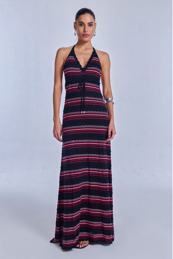 Vestido-Tricot-Eliana-Preto-E-Rosa-Candy-Principal