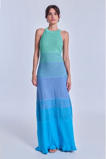 Vestido-Tricot-Tina-Azul-Mergulho-e-Verde-Jelly-Principal