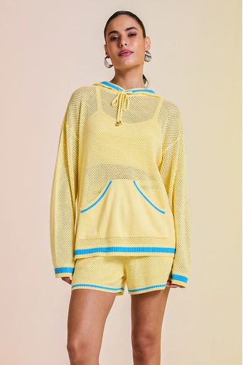 Shorts-Tricot-Eloa-Amarelo-Manteiga-e-Azul-Mergulho-Principal