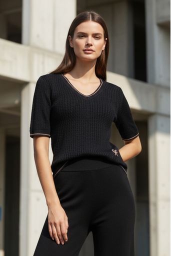 T-Shirt-Tricot-Amor-Infinito-Preto