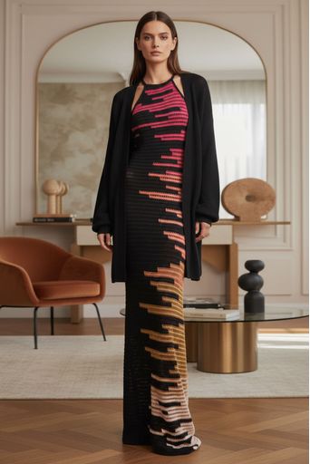 Vestido-Tricot-Longo-Estela-Preto